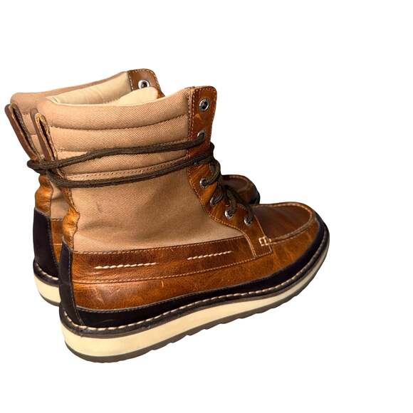 Men Sperry Top-Sider Leather and Canvas Duck Boots Size 10 main image 6